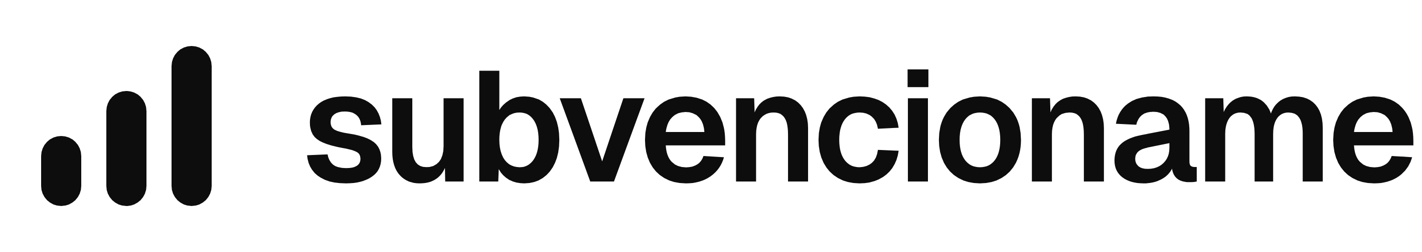 Subvencióname — Horizontal · negro